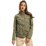 Vestes vintage Brandit vertes en coton à col montant Taille L look militaire pour femme en promo 