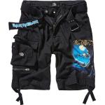 Shorts cargo Brandit noirs avec ceinture Iron Maiden Taille XL look fashion pour homme 