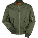 Brandit Homme Ma1 Jacke Jacket, grün (Oliv/Orange