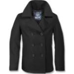 Brandit Pea Coat, veste en textile 3XL Noir Noir
