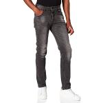 Jeans droits Brandit noirs en coton délavés W33 look fashion pour homme 