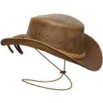 Chapeaux de cowboy Brandslock marron Taille L rétro pour homme en promo 