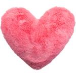 Coussins en forme de coeur roses en velours moelleux 30x40 cm pour enfant 