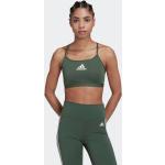 Brassières de sport adidas vertes Taille XXL soutien minimum pour femme en promo 