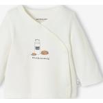 T-shirts à imprimés Vertbaudet blanc d'ivoire en coton Taille naissance pour bébé de la boutique en ligne Vertbaudet.fr 