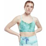 Brassières de sport Reebok vertes en fil filet respirantes à bretelles ajustables Taille XS soutien intermédiaire pour femme en promo 