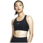 Brassières de sport Nike Swoosh noires dos nageur Taille M soutien intermédiaire pour femme en promo 