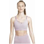Brassières de sport Nike roses en fil filet respirantes éco-responsable discipline yoga Taille S pour femme en promo 