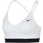 Brassières de sport Nike blanches en fil filet à bretelles ajustables dos nageur discipline yoga Taille S soutien minimum pour femme en promo 