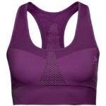 Brassières de sport Odlo violettes sans coutures Taille XS pour femme en promo 