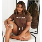 T-shirts à imprimés Brave Soul marron Taille XL classiques pour femme 