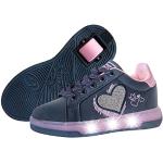 Chaussures de skate  violettes en cuir synthétique à lacets Pointure 34 look fashion pour fille 