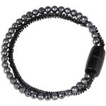 Bracelets Breil noirs en acier en acier look fashion pour femme 