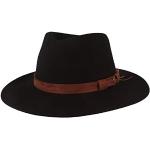Chapeaux Fedora noirs en feutre à franges 60 cm Taille XXL classiques pour homme 