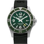 Bracelets de montre Breitling Superocean verts en acier seconde main look sportif pour homme 