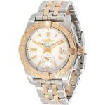 Montres Breitling Galactic 36 blanches en or rose 18 carats seconde main pour femme 