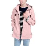 Coupe-vents rose bonbon en jersey imperméables coupe-vents à capuche Taille XL plus size look fashion pour femme 