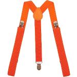 Bretelles orange de déguisement Tailles uniques look fashion 