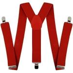 Bretelles rouges de déguisement Tailles uniques look fashion pour femme 
