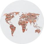 Papiers peints imprimé carte du monde modernes 