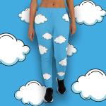 Pantalons bleu ciel all Over à imprimés Taille XS pour femme 