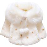 Manteaux blancs en fausse fourrure lavable à la main Taille 1 mois look fashion pour fille de la boutique en ligne Amazon.fr 