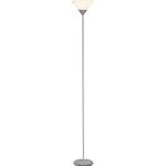 BRILLIANT lampe Spari LED uplighter argent/blanc | 1x LED-A60, E27, illuminateur LED 9.5W inclus, (806lm, 2700K) | Échelle A ++ à E | Avec interrupteur à cordon