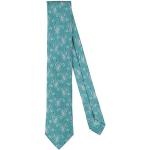 Cravates en soie de créateur Brioni turquoise en soie à motif papillons pour homme 