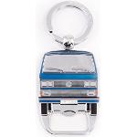 Porte-clés argentés en aluminium à motif bus Volkswagen look fashion 