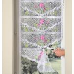 Rideaux prêt-à-poser roses en polyester made in France lavable en machine en promo 