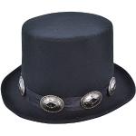 Chapeaux haut de forme Bristol Novelty noirs Tailles uniques look Rock en promo 