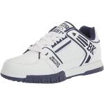 Baskets à lacets British Knights blanches en cuir synthétique respirantes Pointure 42 look casual pour homme 