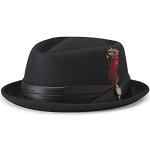 Chapeaux Fedora Brixton noirs en satin Taille M look fashion 