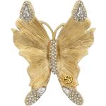 Broches en or de créateur Gucci en métal à motif papillons pour femme 