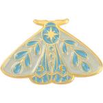 Broches bleues en émail à motif papillons fantaisie look gothique pour femme 
