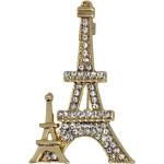 Broches en cristal Tour Eiffel look vintage pour femme 