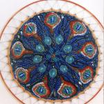 Broderie Murale, Mandala Art Textile, Pour Décoration D'intérieur, Panneau Décoratif, Brodé En Relief, Idée Cadeau.