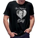 BroiderStudio The Original DILF Charlie Swan Inspired Twilight Saga Merch T-Shirt Noir pour Homme Size M