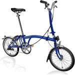Vélos pliants bleus en acier 16 pouces en promo 