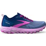 Chaussures de running Brooks Cascadia bleues en fil filet pour femme 