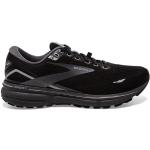 Chaussures de running Brooks Ghost noires en fil filet en gore tex pour homme en promo 