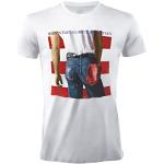 T-shirts à manches courtes blancs à motif USA enfant Bruce Springsteen look Rock 