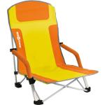 Chaises de camping orange en polyester 