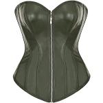 Bustiers Bslingerie vert foncé en cuir synthétique Taille XL look fashion pour femme en promo 