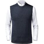 Pulls en laine d'automne en laine sans manches Taille 3 XL classiques pour homme en promo 