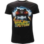 BTTF Retour vers Le Futur T-Shirt Noir Delorean Outatime Original Officiel Back to The Future
