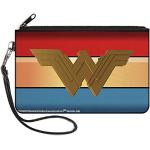 Portefeuilles zippés Wonder Woman classiques pour femme 