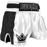 Shorts de boxe blancs à motif Bouddha Taille XL look fashion 