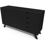 Buffets ABC Meubles noirs en pin made in France scandinaves 
