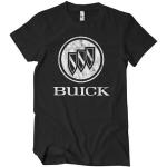 Buick Officiellement sous Licence Distressed Logo T-Shirt pour Hommes (Noir), Large